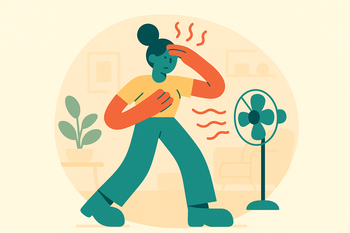 Angoisse et bouffées de chaleur : une réaction normale, pas un danger