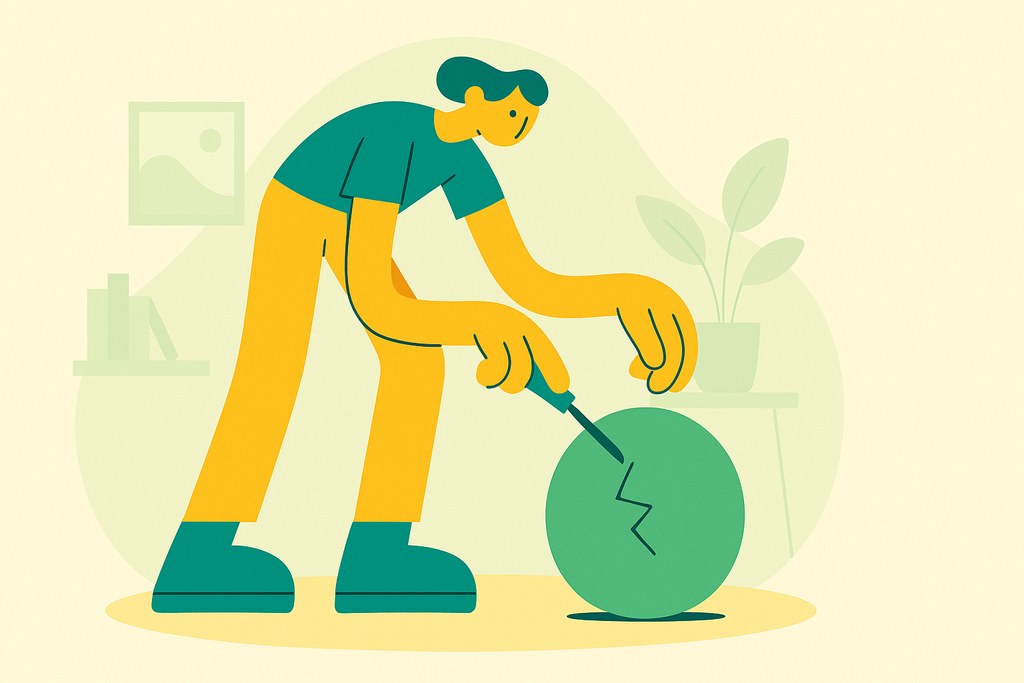 Comment réparer une balle anti stress abîmée ?