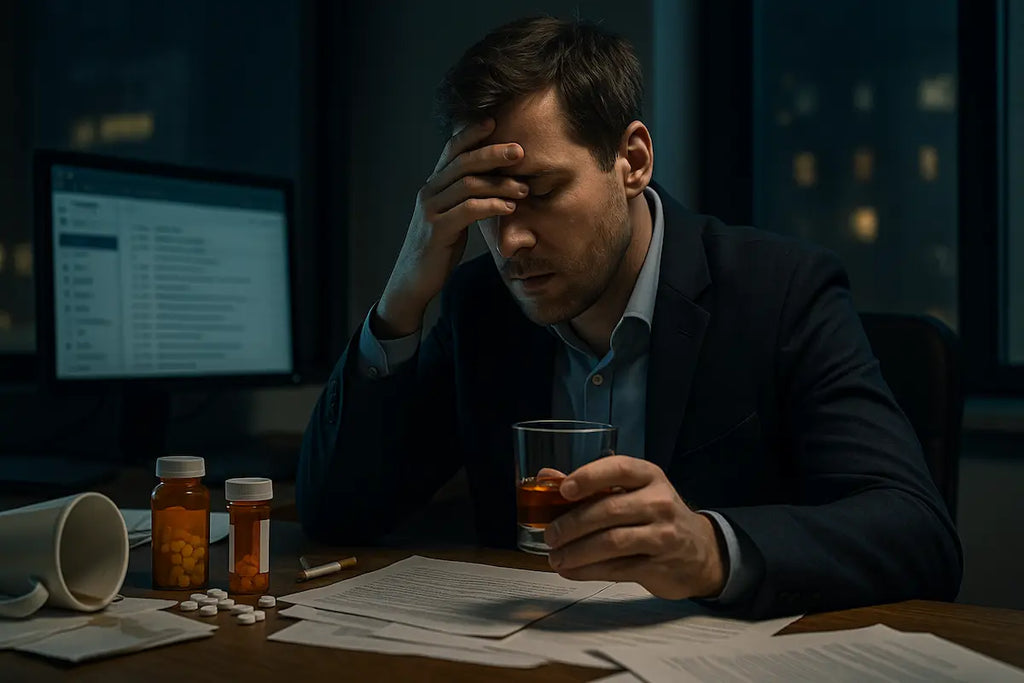 Quand le stress du dirigeant bascule dans l’addiction