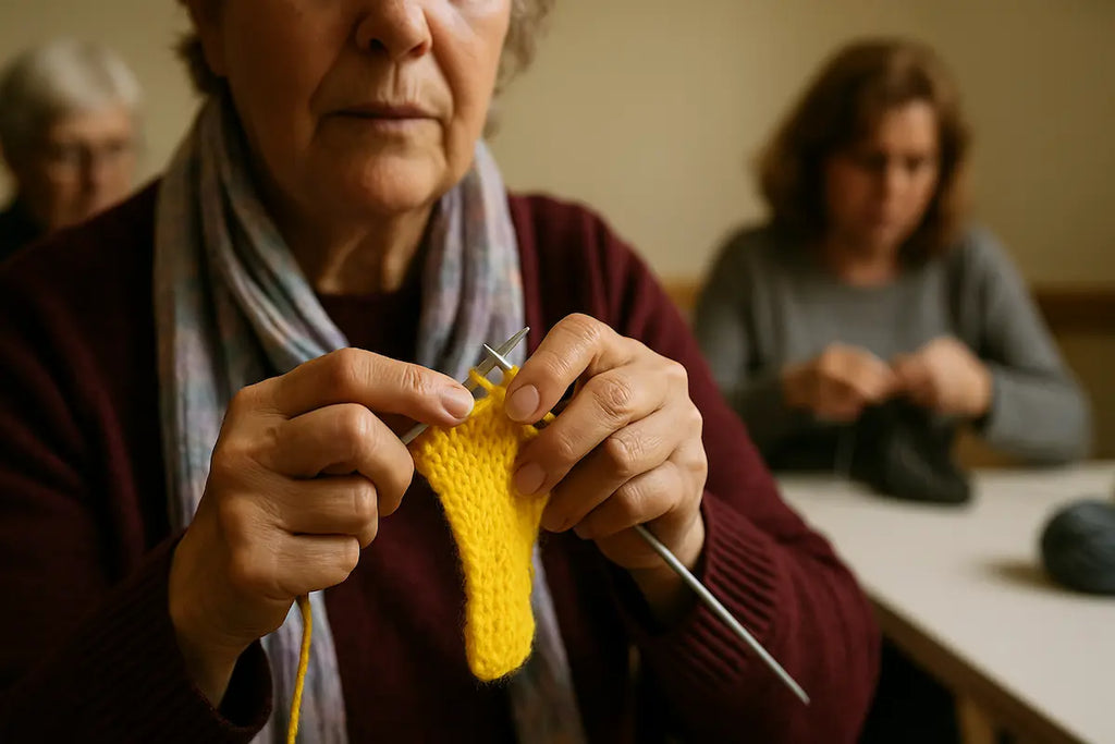 Tricot et papotage : leur routine anti-stress qui fait des merveilles