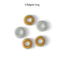 Lot De Jouets Sensoriels Fidget Ring – 4/6 Anneaux Anti-stress Pour Enfants – Aide Concentration, Anxiété, Autisme – En Caoutchouc Souple - 7