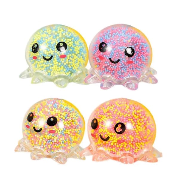 Balle Anti Stress Lumineuse Poulpe - Pack de 4 - Object anti