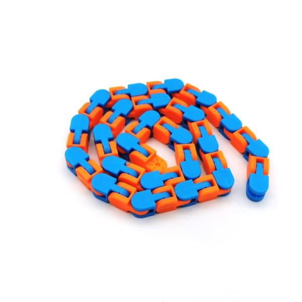 Wacky Tracks Fidget - Orange bleu - Object anti stress