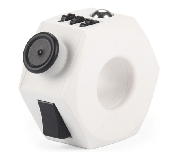 Fidget anneau 6 faces noir