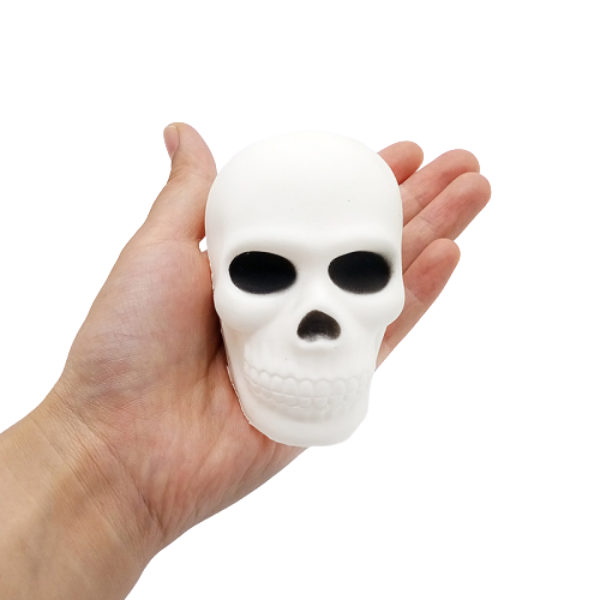 Squishy Tête de Mort Blanc