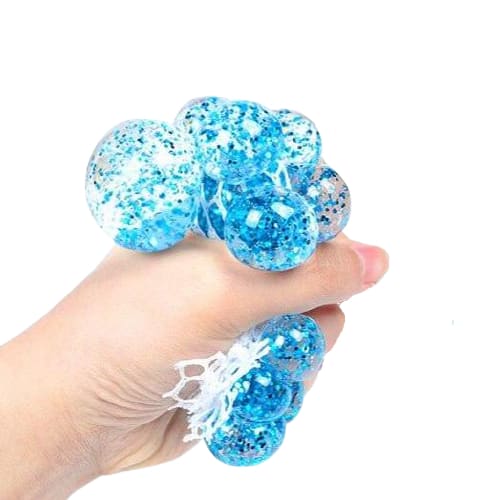 Balle Anti Stress Paillette - Bleu - anti stress
