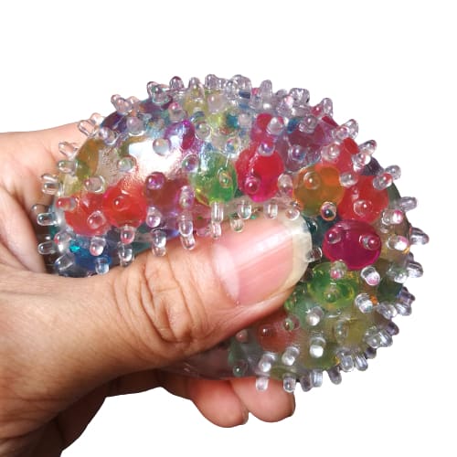 Lot De 10 Balles Hérissons Anti-stress – 2 Cm En Caoutchouc, Couleurs Variées – Massage, Pression, Détente – Idéal Pour Bureau Et Pauses