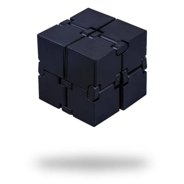 Cube Infini en Aluminium - Noir - Object anti stress
