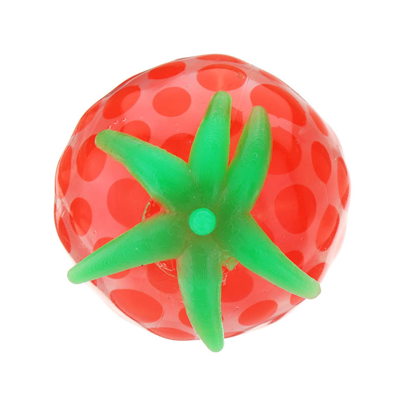 Lot De 2 Balles Anti-stress En Forme De Fraise Anboor - Caoutchouc Doux - Pour Autisme, Anniversaire