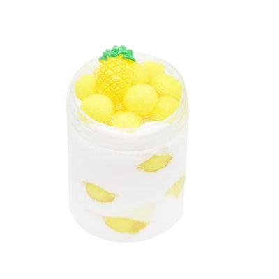 Fluffy Slime Ananas - 120ml - Object anti stress