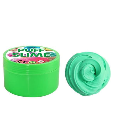 Fluffy Slime Vert - foncé - Object anti stress