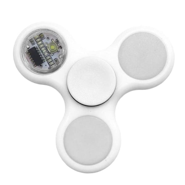 Hand Spinner Led Blanc