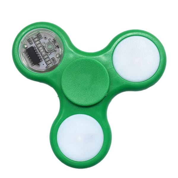 Hand Spinner Led Vert