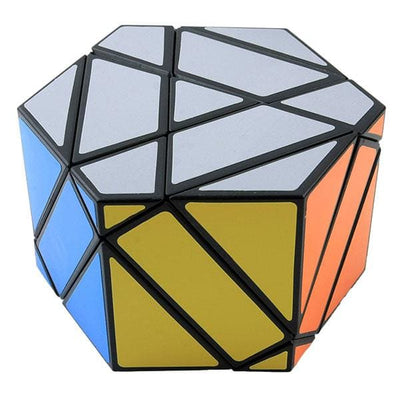 Yealvin Cube à prisme hexagonal - Cube d'engrenage noir - Cube 3D