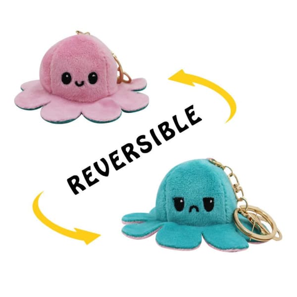 Peluche Poulpe R?�versible - Pieuvre R?�versible - Doudou R?�versible - Stress Z?�ro