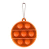 Pop It Porte Clé Rond - Orange - Object anti stress