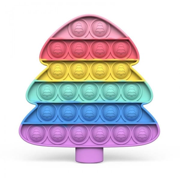 Pop It Sapin De Noël - Multicolore