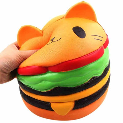 Squishy Géant Chat Hamburger