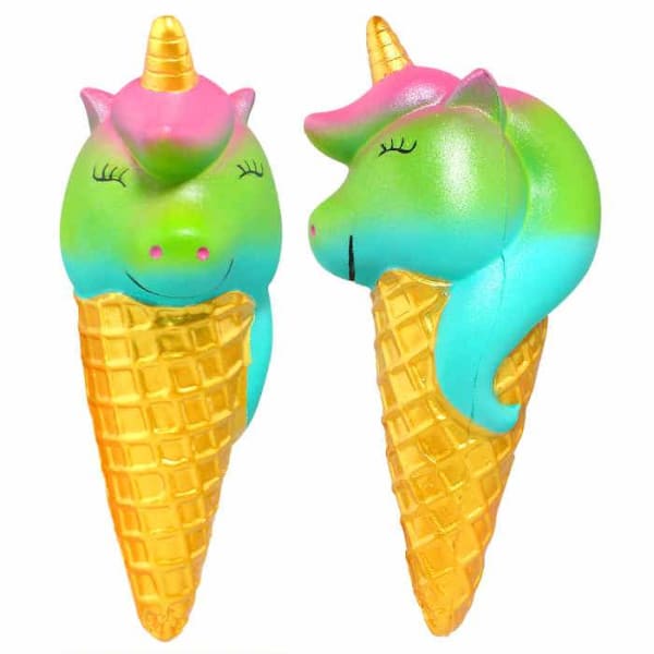 Squishy Licorne Cornet - Vert